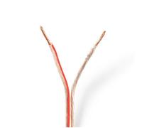 Câble haut parleur - NEDIS - CAGW1500TR1000 - 2x 1.50 mm² - 100 m - Transparent