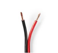 Câble haut parleur - NEDIS - CAGW2500BK1000 - 2x 2.50 mm² - 100 m - Rouge / Noir