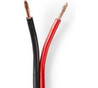 Câble haut parleur Nedis CAGW2500BK1000 Rouge / Noir G