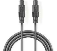 Nedis OnStage series - Câble de haut-parleur - 2.5 mm² - NL4FX femelle pour NL4FX femelle - 5 m - gris foncé