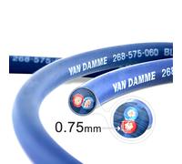 Câble Haut-Parleurs Van Damme 2x0.75mm Blue Series Twin Axial non terminé 1-100m