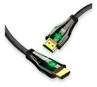 Câble haute vitesse compatible HDMI 8K 60Hz, cordon tressé pour Audio et vidéo HD 3D, 48Gbps, pour Streaming de périphériques multimédias