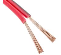Câble Hautparleur 2 X 0.75mm² 100m Ofc Rougenoir