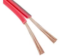 HQ-Power Câble haut-parleur 2x0,75 mm² 100 m rouleau cuivre OFC rouge/noir