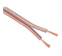 HQ-Power CÂBLE HAUT-PARLEUR - TRANSPARENT - 2 x 4.00 mm² - 100 m