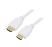 Cable HDCP 2.2.HDMI 2.0 male des deux cotes 7.5m - blanc