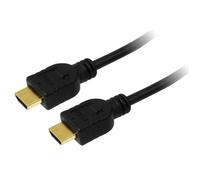 Câble de raccordement LogiLink HDMI Fiche mâle HDMI-A, Fiche mâle HDMI-A 15.00 m noir CH0054 4K UHD Câble HDMI
