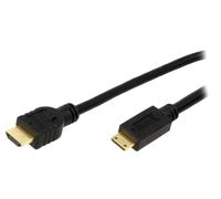 Cable HDMI 1.4 male mini HDMI prise male 1.5m - Noir
