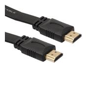 Câble HDMI 1.5M Pour PS3 DVD HDTV XBOX LCD TV HD 1080P Flat Black Câble cable 190312 C08915