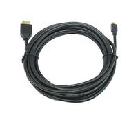 - Câble HDMI - 19 pin micro HDMI Type D mâle pour HDMI mâle - 4.5 m - noir