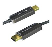 Câble HDMI 2.0 4K Fiber Optic - En nylon tressé - Ultra haute vitesse - 18 Gbps - Prise en charge 4 K60 Hz - Dynamic HDR - eARC - Compatible PS5 PS4 Xbox Apple TV LG Samsung