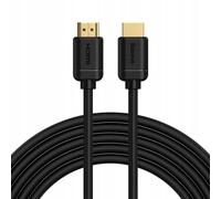 BASEUS 2X HDMI 2.0 4K 30Hz Cable, 3D, HDR, 18Gbps, 5m (Black)