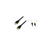 Câble de raccordement LogiLink HDMI AV [1x HDMI mâle - 1x HDMI mâle] 3 m noir