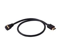 Câble Hdmi 2.0 Haute Vitesse Courte 60 Cm Mâle Vers Mâle Avec Un Coude À 90 Degrés Jusqu'Coudé Support 4K X 2K 60Hz 3D Ethernet Pour Ps4 Xbox 360, Xbox One, Lecteurs De Dvd Blu-Ray