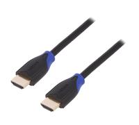 Cable HDMI 2.0 male des deux cotes 4K 3D UHD 5m - Noir