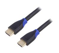 Cable HDMI 2.0 male des deux cotes 4K 3D UHD 7.5m - Noir