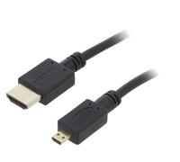 Cable HDMI 2.0 male micro HDMI male 4.5m noir