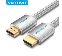 Câble HDMI 2.0 Vention - Textile Tressé - Contacts Or - Support 4K, HDR, 3D - Blindé - Couleur Ar