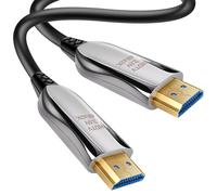 LinQ Câble HDMI 2.0 vers HDMI 2.0 Fibre optique Ultra HD 4K jusqu'à 18 Gbps 30 m Noir