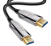 Câble HDMI 2.0 vers HDMI 2.0 Ultra HD 4K en Fibre Optique jusqu'à 18Gbps 30m LinQ Noir