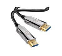 Câble HDMI 2.0 vers HDMI 2.0 Ultra HD 4K en Fibre Optique jusqu'à 18Gbps 30m LinQ Noir