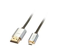 Câble hdmi 2.0 vers micro hdmi compatible 4k slim 2m cromo