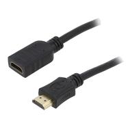 Cable HDMI 2.0femelle HDMI male 3m noir