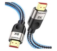 Câble HDMI 2.1 5m Ultra Haute Vitesse 8K 60Hz / 4K 120Hz - 48Gbps eARC HDR Dolby Atmos - Nylon Tressé - PS5/TV/PC - Southlight