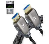 Câble HDMI 2.1 8K 4,6 m 48 Gbit/s, câble HDMI ultra haut débit, 4K HD 120Hz 144Hz 2K 240Hz KIMTABO HDMI 2.1, certifié eARC HDCP 2.2&2.3 HDR 10+ Dolby compatible avec PS5/Xbox Series X/Apple TV 4K