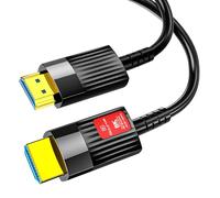 Câble HDMI 2.1 en fibre optique 8K 20 m, 48 Gbps Ultra Haute Vitesse 8K @ 60Hz 4K @ 120Hz eARC HDCP 2.2&2.3 HDR Dolby Atmos dynamique compatible avec Xbox, PS5/PS4, HDTV, ordinateur portable, etc