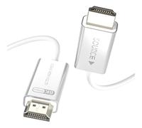 Câble HDMI 2.1 Fibre Optique 3m Blanc 8K@60Hz 4K@120Hz 48Gbps HDR Dynamique eARC HDCP 2.2/2.3 3D - Compatible avec RTX 4090, RX 7900 XTX, Moniteur, PS5, Barre de Son