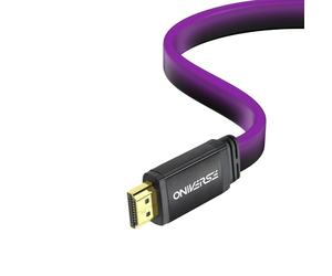 Câble HDMI 2.1 LED 8K Oniverse 2 m Violet pour PC PS4 PS5 Nintendo Switch 2™ Nintendo Switch modèle OLED Nintendo Switch™