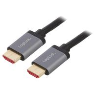 Cable HDMI 2.1 male des deux cotes 8K 4K 3D UHD - 2m - Noir