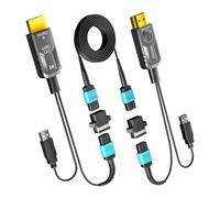Câble HDMI 2.1 MPO détachable 8K à fibre optique pure, 6 m, 48 Gbit/s, eARC, 8K 60 Hz, 4K 120 Hz, HDR dynamique pour PS5 PS4, Xbox Series X, récepteur Denon/Yamaha, LG, Samsung, Sony TV