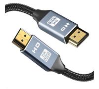 Câble HDMI 2.1 nouvelle génération avec structure symétrique et fonction de retour audio pour un streaming ou des jeux fluides en 8K à 60 Hz et