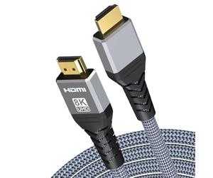 Câble HDMI 2.1 pour Acer Nitro/G0bi/Chromebook/Predator/Aspire Nitro Gaming/Go/Swift/TravelMate/ordinateur portable tout-en-un, ordinateur de bureau, moniteur, 8K @ 60 Hz 4K @ 120 Hz 48 Gbit/s, cordon