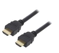 Cable HDMI 2.1 prise male des deux cotes 1m UHD 4K 8K - Noir