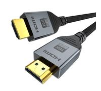 Câble HDMI 2.2 16 K 8 K 2 m, 96 Gbit/s, ultra rapide, 16 K @ 60 Hz, 8 K @ 240 Hz, 4 K @ 480 Hz, eARC, HDR10+, Dolby Vision, HDCP 2.3, câble HDMI 2.1 de jeu, pour cartes graphiques, PS5, Xbox, moniteur