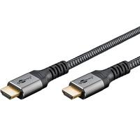 Câble HDMI 2.2 Ultra96 Gbit/s, 16 K à 60 Hz, 8 K à 240 Hz, 0,5 m, textile | Câble HDMI Ultra96 96 Gbit/s, 16K @ 60Hz, Dynamic HDR, VRR et gaine textile de qualité supérieure