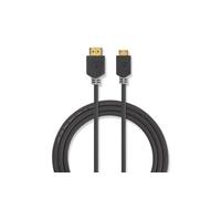 Câble HDMI 2M Haute Vitesse avec Ethernet Connecteur HDMI - Mini-Connecteur HDMI 2,0 m Anthracite