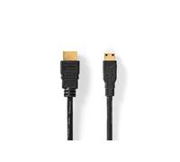 Câble HDMI 2M Haute Vitesse avec Ethernet Connecteur HDMI - Mini-Connecteur HDMI 2,0 m Noir