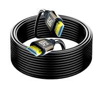 Câble HDMI 30,5 m 1,4 10,2 Gbit/s, coque plaquée aluminium brillant, câbles HDMI haute vitesse 2K60 1080p eARC HDR HDCP 2.2 2.3 compatible avec Apple TV 2K Roku Sony LG Samsung Xbox Series X RTX 3080