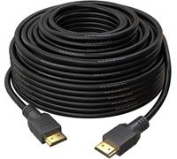 Câble HDMI 30M v1.4 Câble long HAUTE VITESSE avec Ethernet ARC 3D Full HD 1080P Compatible with PS4 Xbox One Sky HD TV Moniteur PC portable CCTV Noir & Plaqué Or