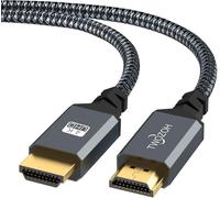Câble HDMI 4K 0,3M,Haute Vitesse 60HZ 18Gbps Nylon Tressé HDMI HDMI 2.0 Câble Compatible avec PS5,PS3,PS4,PC,Projector,4K UHD TV/HDTV,Xbox