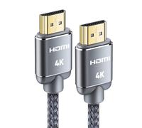 Câble Hdmi 4K 3Meter Câble Hdmi Par Ethernet En Nylon Tressé Supporte 3D/ Retour Audio - Cordon Hdmi Pour Lecteur Blu-Ray/Ps-3/ Ps-4/ For Netfix/For Fire Tv/Ecran - Gris[Z1917]