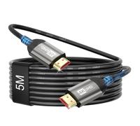 Câble Hdmi 4K 5Meter, Câble Hdmi 2.0 60Hz Avec Arc Uhd H 3D High Speed 18Gbps Ethernet, Pour Barre De Son Tv Blu-Ray Beamer Laptop Tv Ps4/Ps5 Console Pc Monitor[Video52]