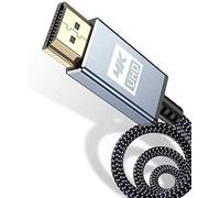 Câble HDMI 4K Câble HDMI 2.0 Haute Vitesse 18gbps Câble HDMI 2.0 en Nylon tressé Prise en Charge de la 3D / Retour Audio/Lecteur Blu-Ray/Téléviseur/Moniteur Ultra HD PS3 / PS4 (10m, gris)