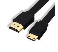 Câble Hdmi 4K Plat Haute Vitesse 2.0, Ultra Hd 2160P (60Hz), Contacts Dorés, Compatible Avec Pc, Ps4, Ps5, Xbox, Smart Tv, Noir, 1,50 Mètres
