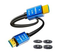 Câble HDMI 4K ultra haut débit plaqué or 4K @ 60 Hz HDMI Lead Converter, prend en charge HD, 2K, 1080p, ARC et CL3 | pour ordinateur portable, moniteur, PS5, PS4, Xbox One, Fire TV, Apple TV, PC 3 m