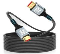 Cable HDMI 5Mètres 8K,Câble HDMI 2.1 Ultra Haute Vitesse 8K@60Hz 4K@120Hz 7680P Supporte HDR10 eARC 3D HDCP 2.2 & 2.3